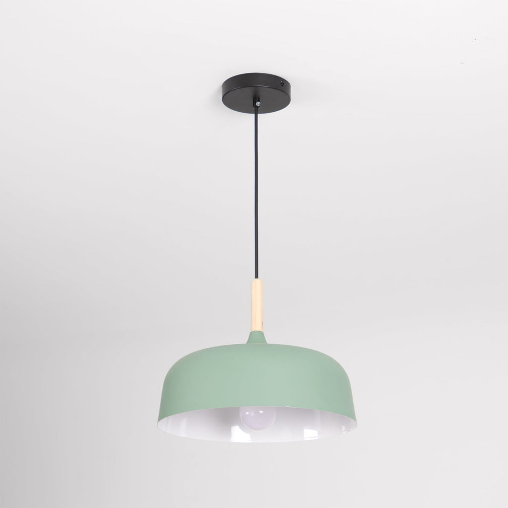 Lustra Suspension Lampe Abat-jour Blanc en Bois - Neutralighting