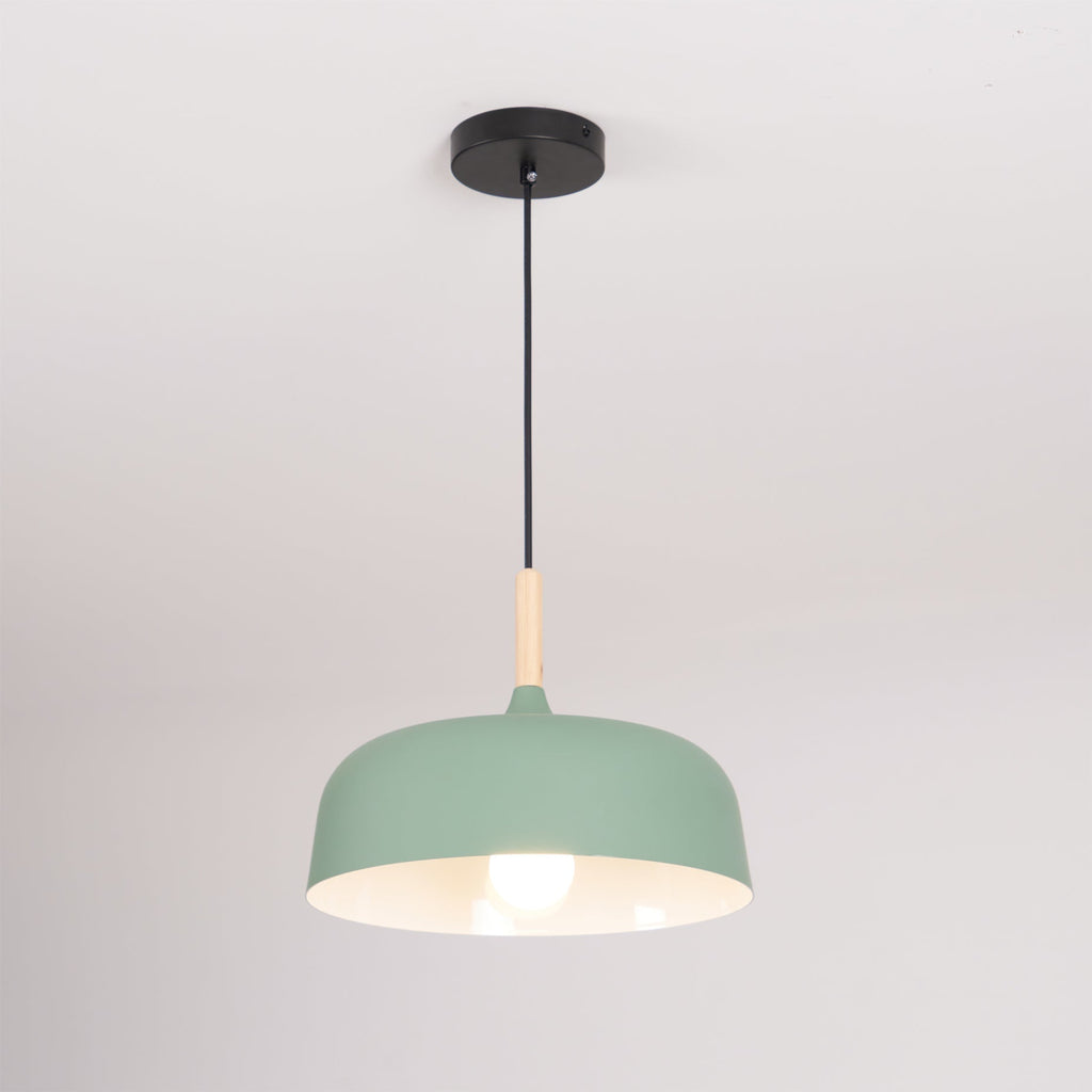 Lustra Suspension Lampe Abat-jour Blanc en Bois - Neutralighting