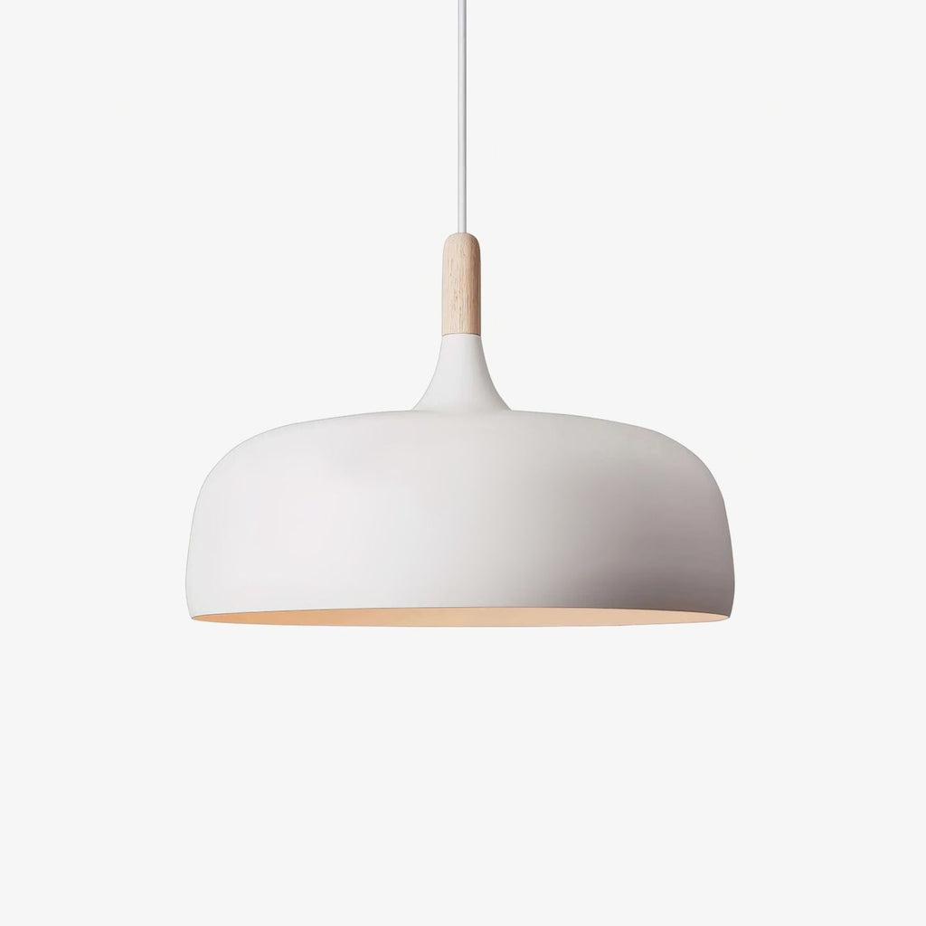 Lustra Suspension Lampe Abat-jour Blanc en Bois - Neutralighting