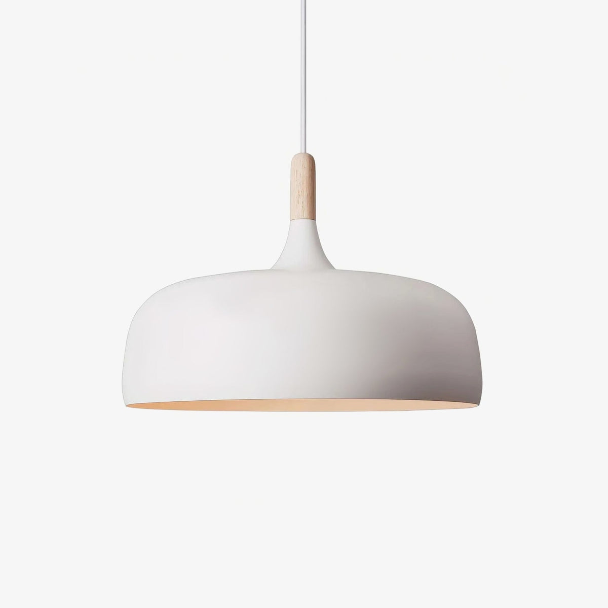 Lustra Suspension Lampe Abat-jour Blanc en Bois - Neutralighting