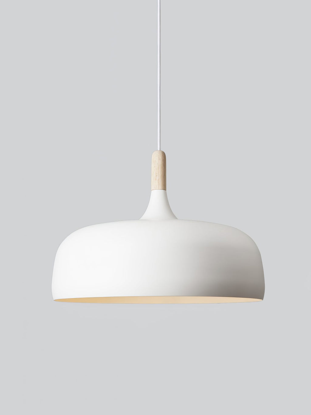 Lustra Suspension Lampe Abat-jour Blanc en Bois - Neutralighting