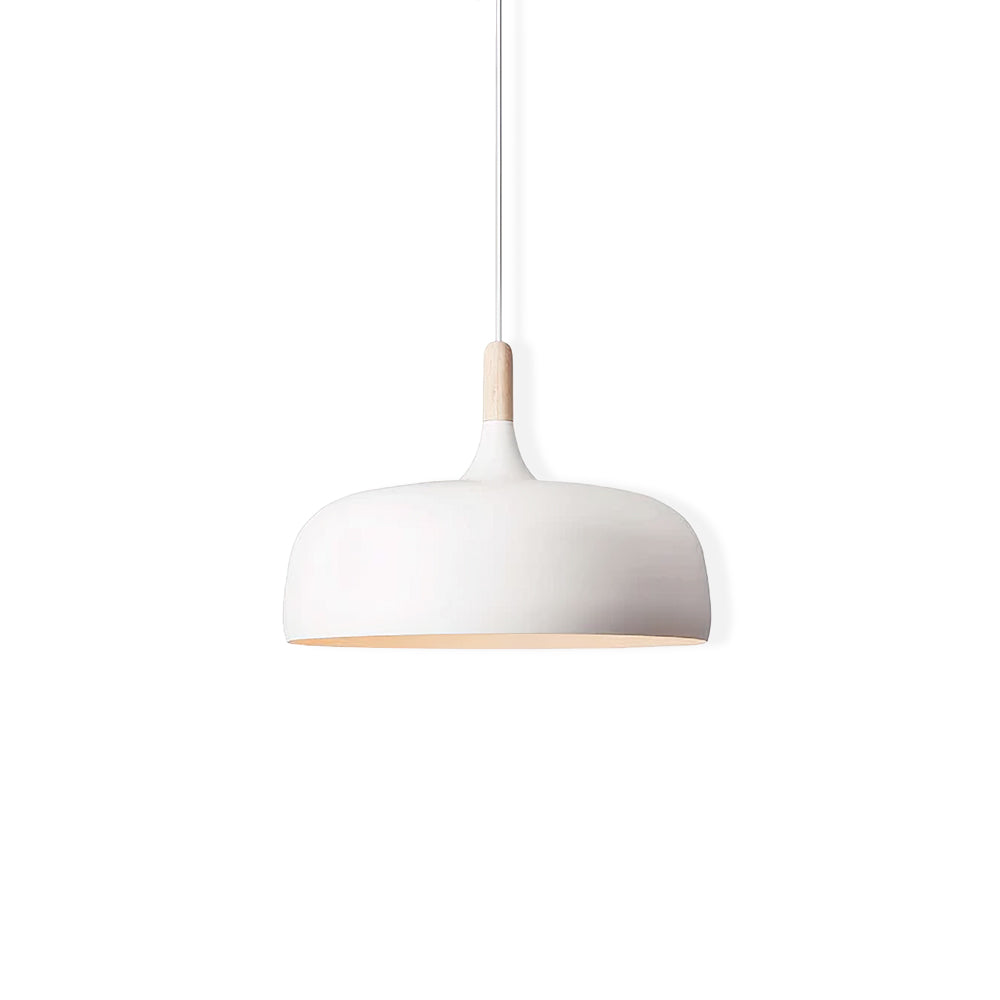 Lustra Suspension Lampe Abat-jour Blanc en Bois - Neutralighting