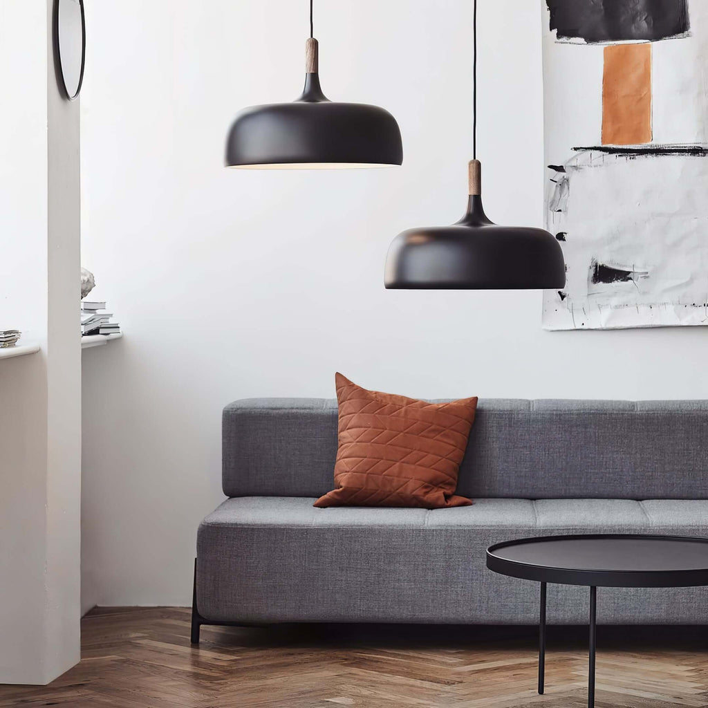 Lustra Suspension Lampe Abat-jour Blanc en Bois - Neutralighting
