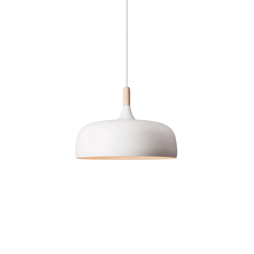 Lustra Suspension Lampe Abat-jour Blanc en Bois - Neutralighting