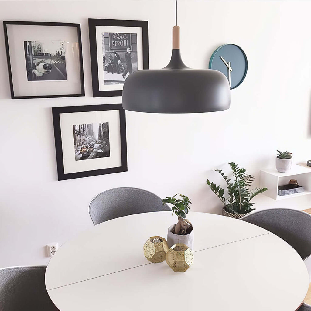 Lustra Suspension Lampe Abat-jour Blanc en Bois - Neutralighting