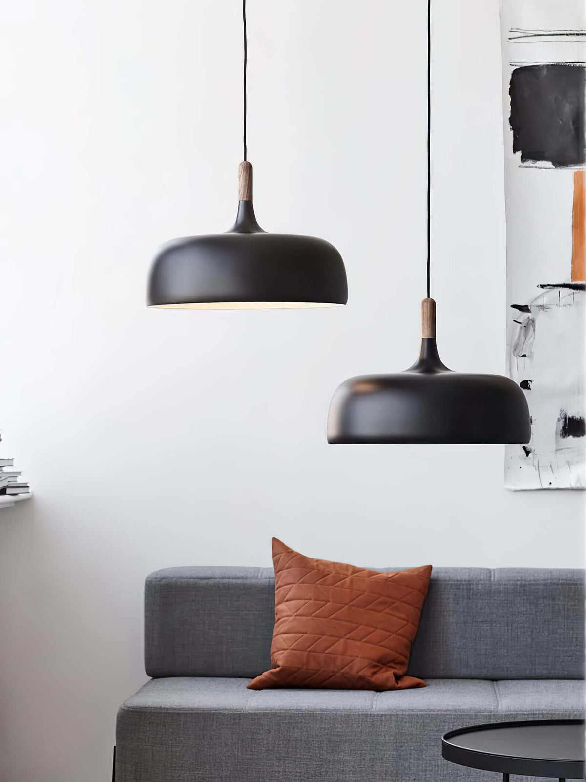 Lustra Suspension Lampe Abat-jour Blanc en Bois - Neutralighting