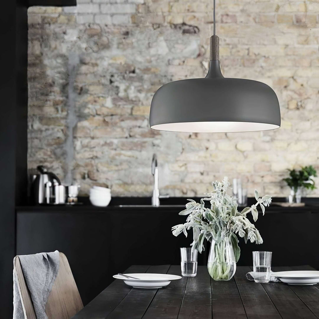 Lustra Suspension Lampe Abat-jour Blanc en Bois - Neutralighting