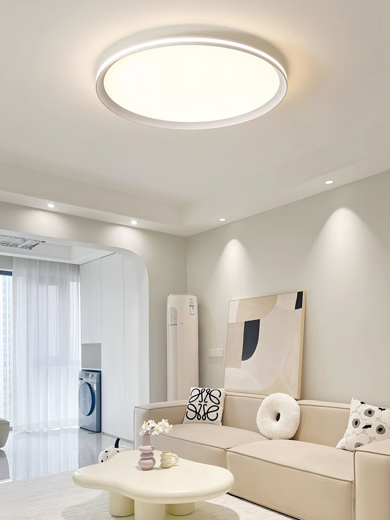 Avtheira Moderne Minimaliste Circulaire LED Plafonnier Lumière - Neutralighting