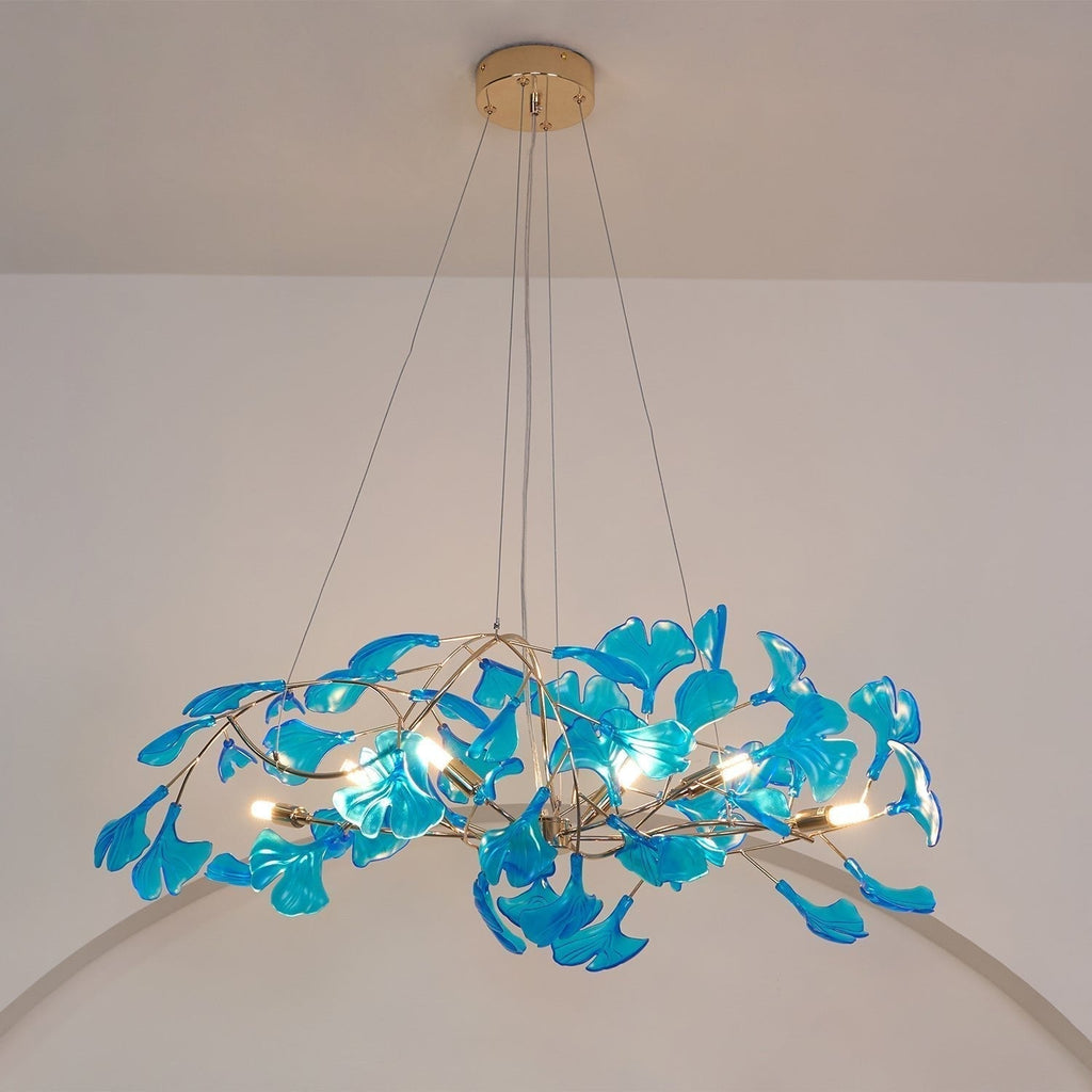 Eurvinen Lustre de luxe en feuille de ginkgo - Neutralighting
