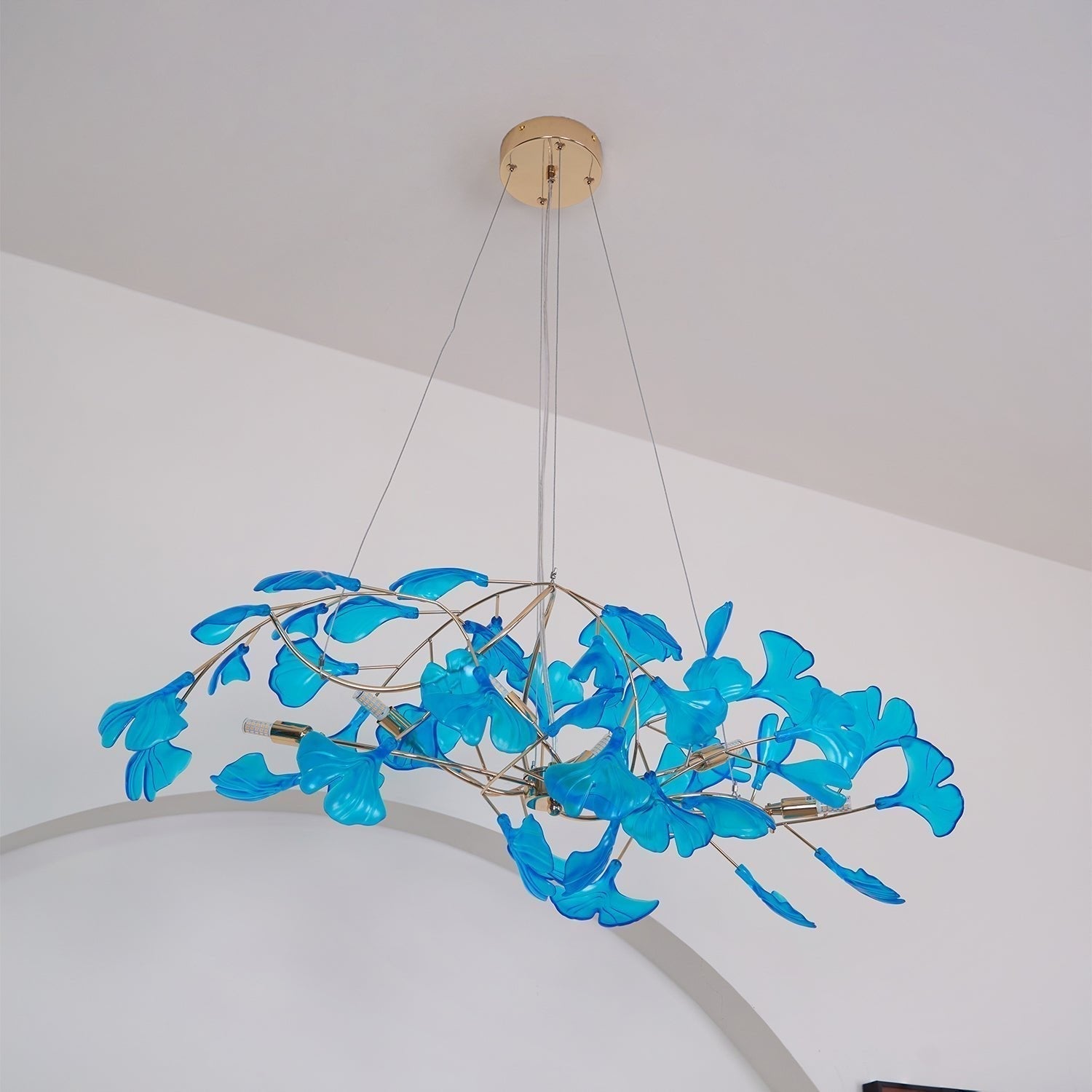 Eurvinen Lustre de luxe en feuille de ginkgo - Neutralighting