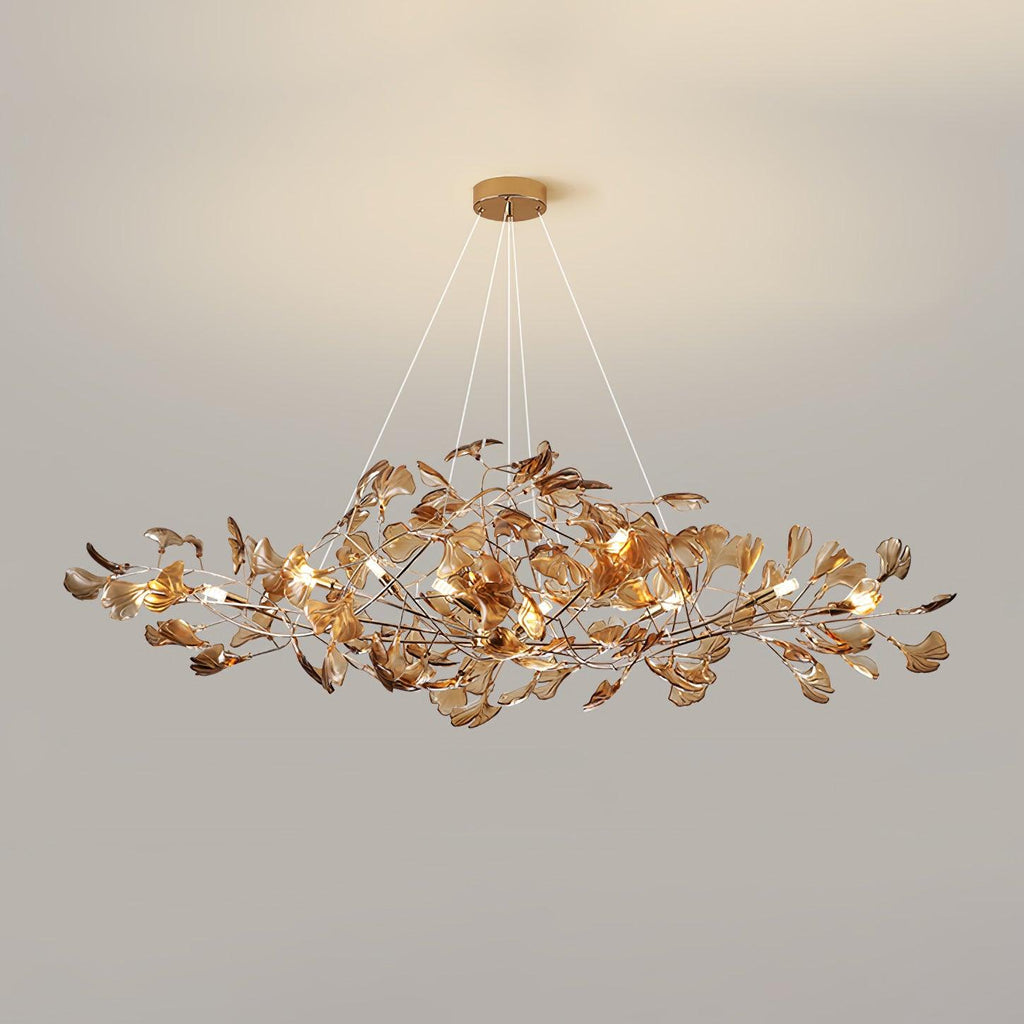 Eurvinen Lustre de luxe en feuille de ginkgo - Neutralighting