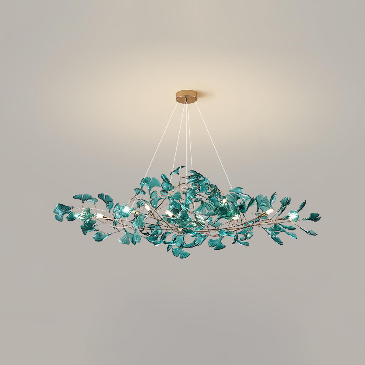 Eurvinen Lustre de luxe en feuille de ginkgo - Neutralighting
