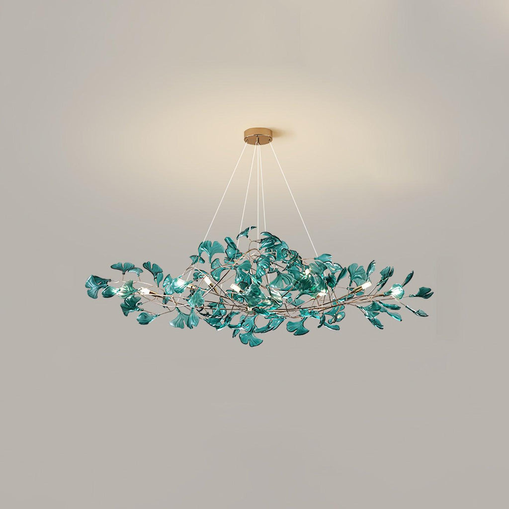 Eurvinen Lustre de luxe en feuille de ginkgo - Neutralighting