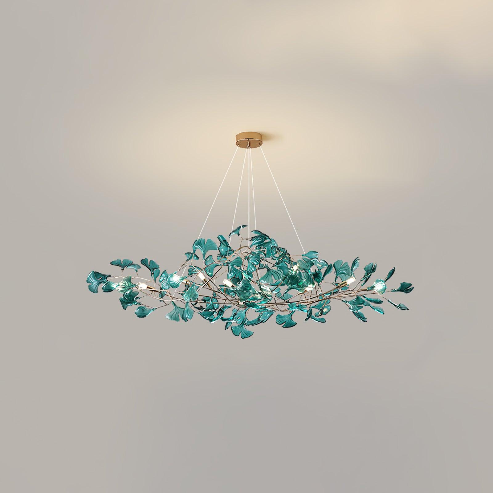Eurvinen Lustre de luxe en feuille de ginkgo - Neutralighting