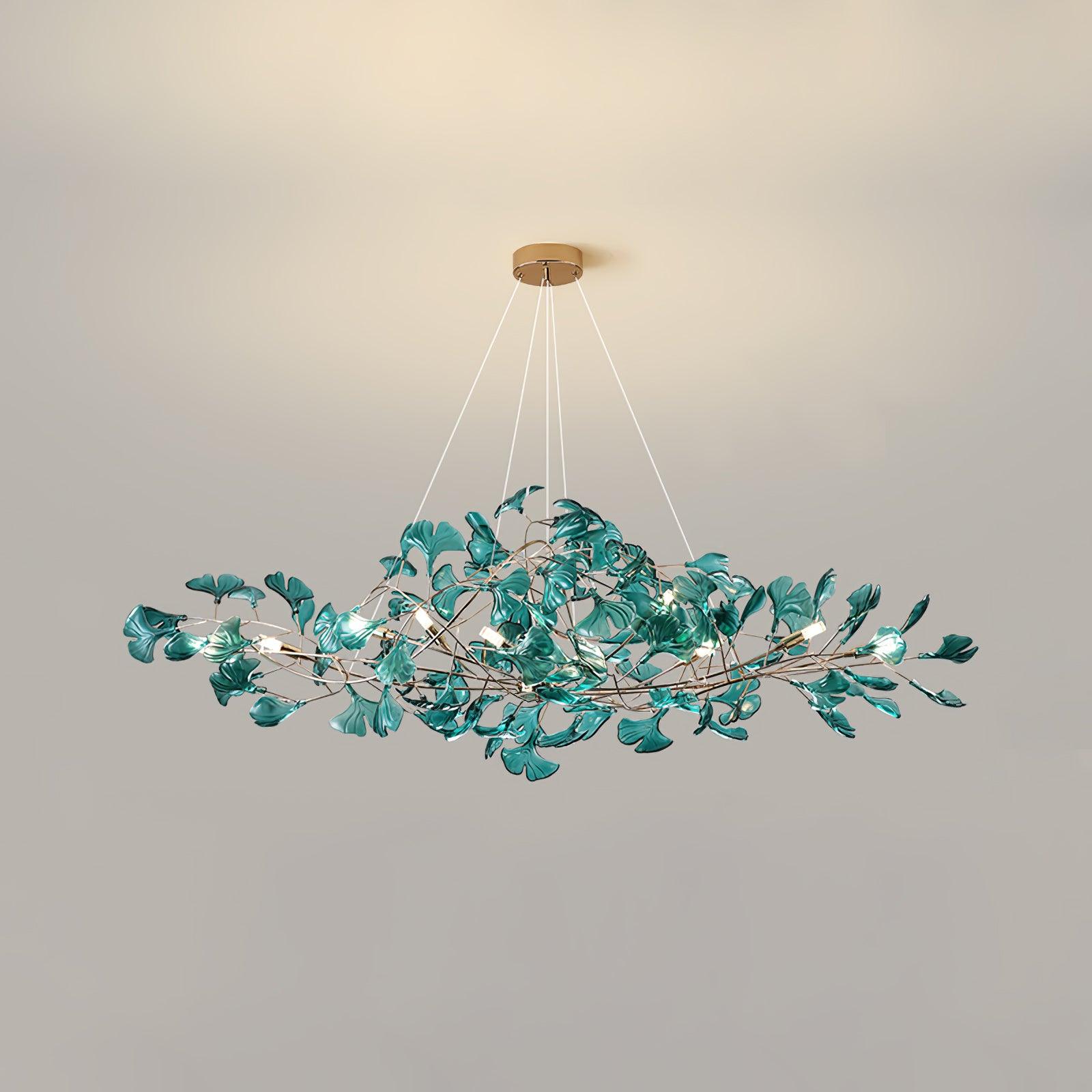 Eurvinen Lustre de luxe en feuille de ginkgo - Neutralighting