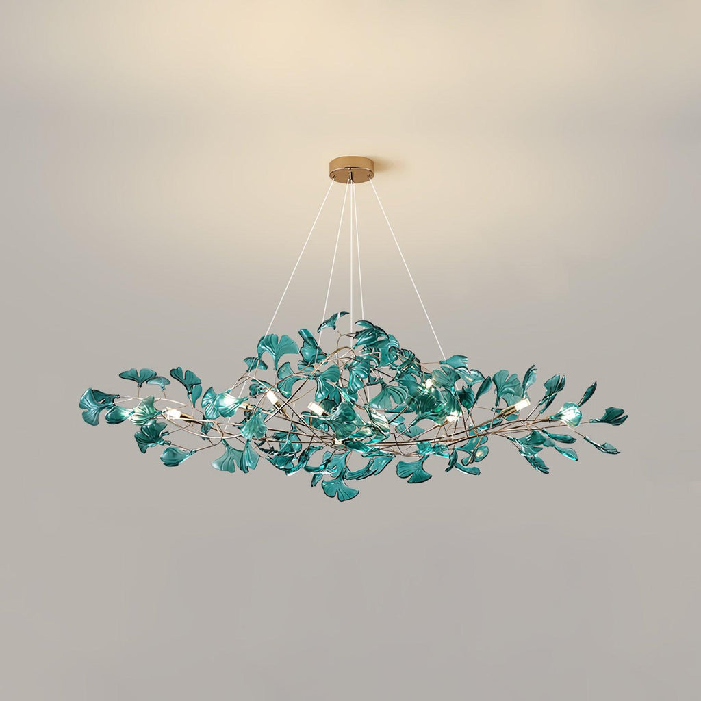 Eurvinen Lustre de luxe en feuille de ginkgo - Neutralighting