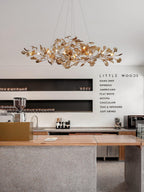 Eurvinen Lustre de luxe en feuille de ginkgo - Neutralighting