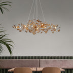 Eurvinen Lustre de luxe en feuille de ginkgo - Neutralighting