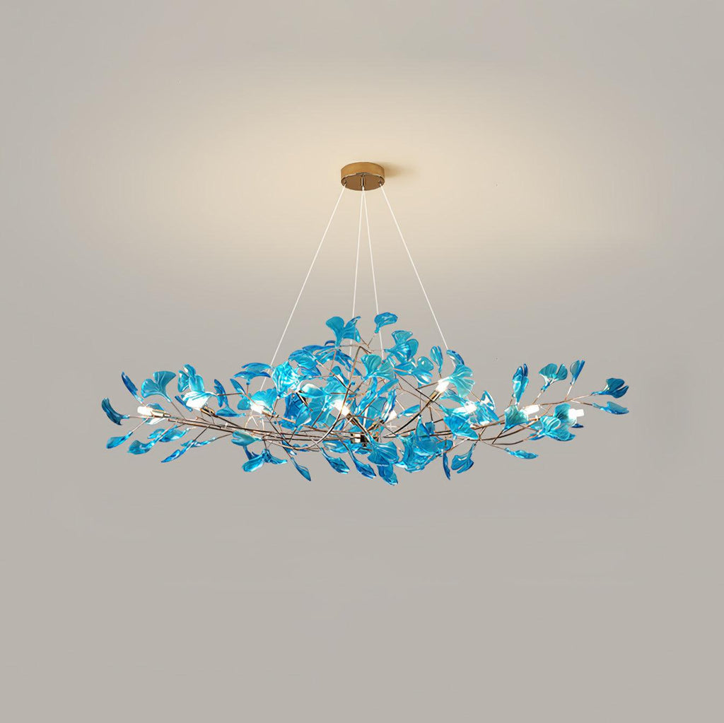 Eurvinen Lustre de luxe en feuille de ginkgo - Neutralighting