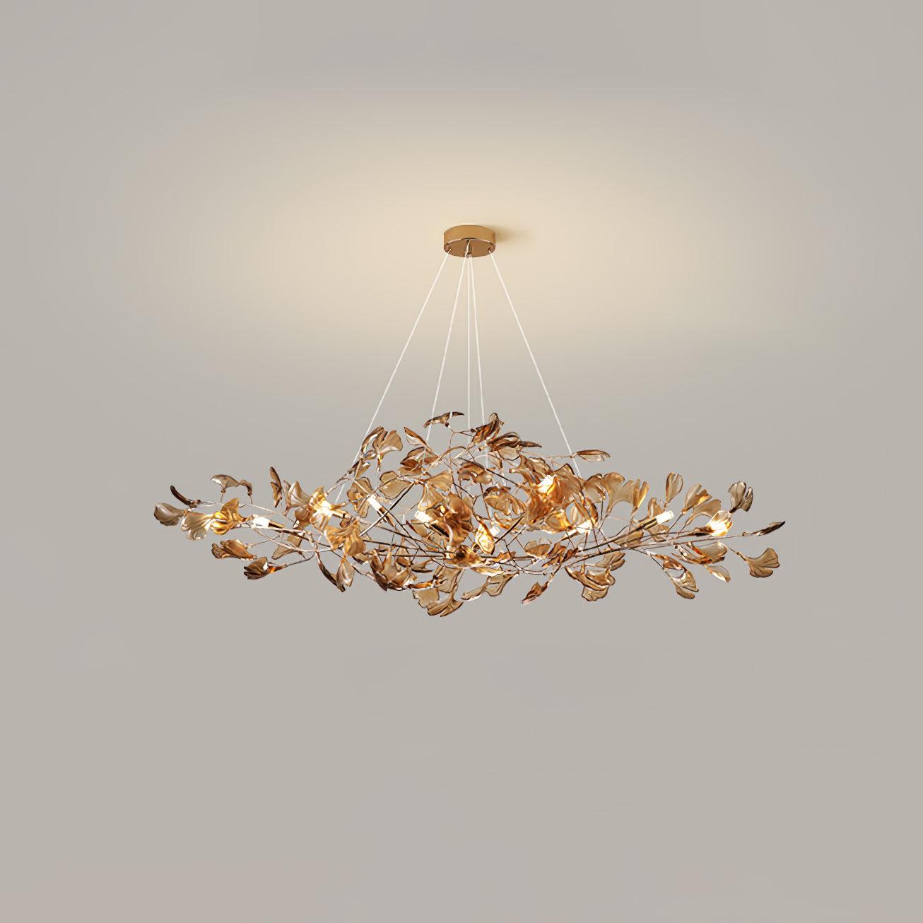 Eurvinen Lustre de luxe en feuille de ginkgo - Neutralighting