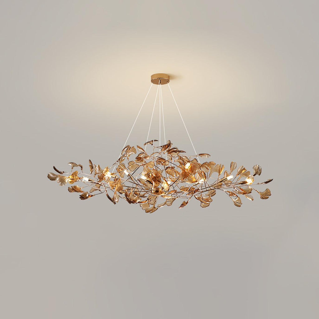 Eurvinen Lustre de luxe en feuille de ginkgo - Neutralighting