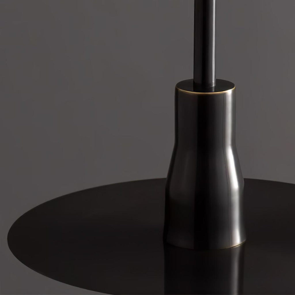 Solara Lampe suspendue en acrylique avec plaque de chapeau chromée moderne - Neutralighting