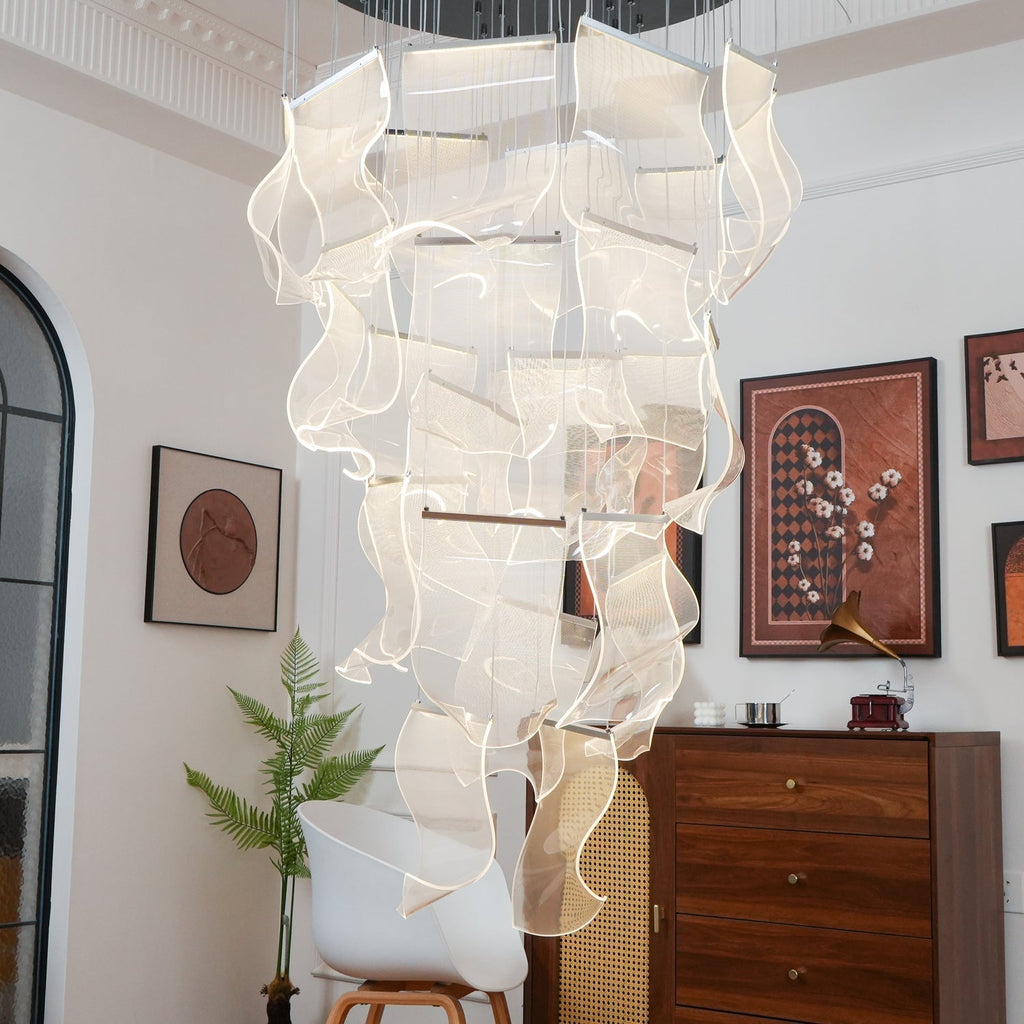 Lustra Chandelier Acrylic LED Abstract Floating - Neutralighting