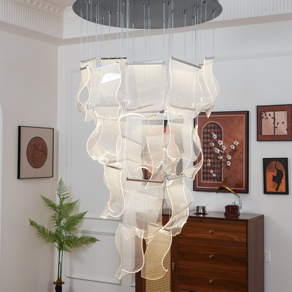 Lustra Chandelier Acrylic LED Abstract Floating - Neutralighting
