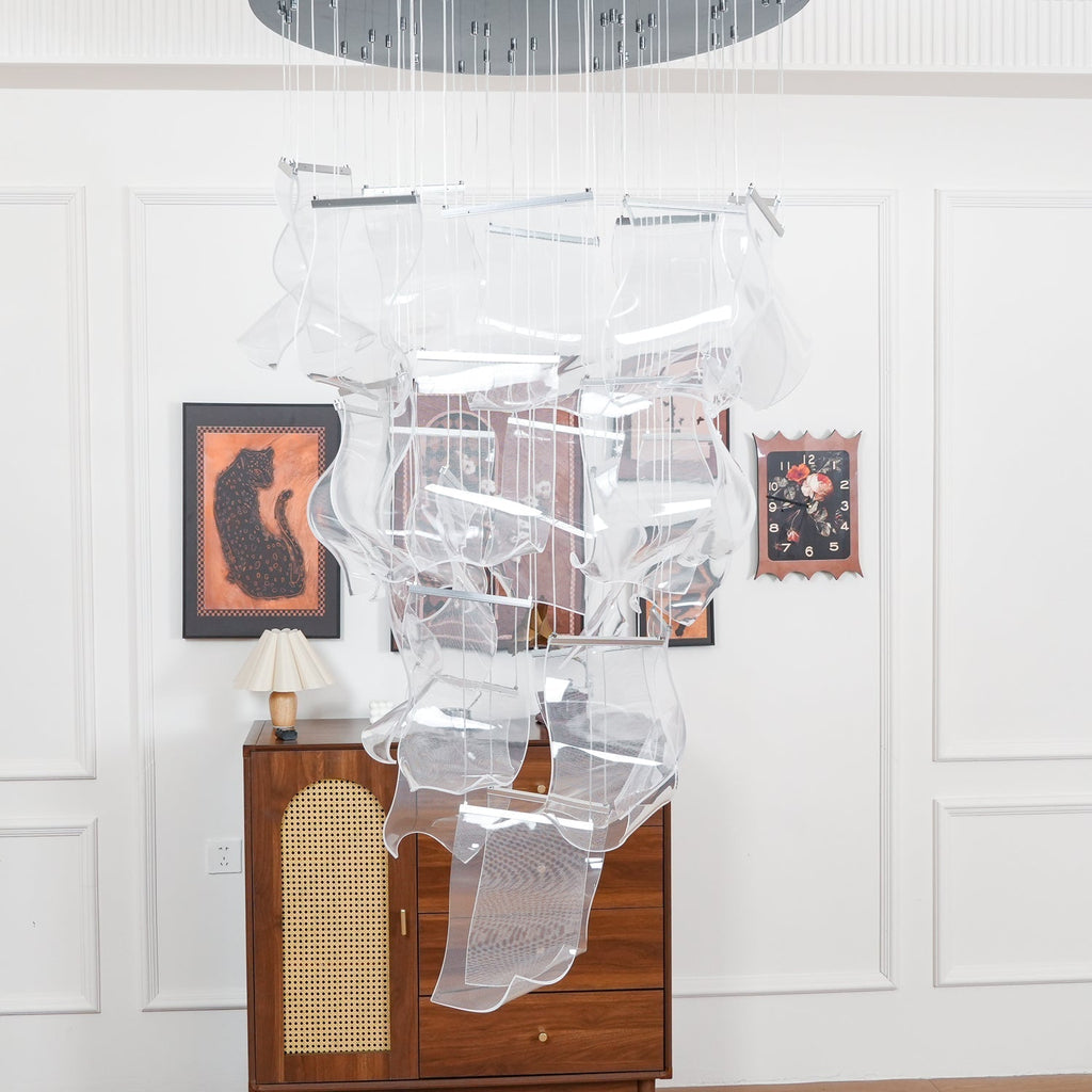 Lustra Chandelier Acrylic LED Abstract Floating - Neutralighting