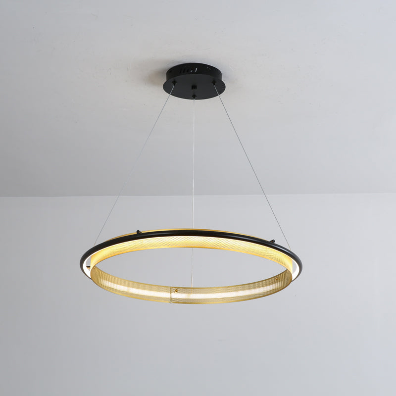 Erveliel Chandelier Rond Métal Minimaliste Moderne - Neutralighting