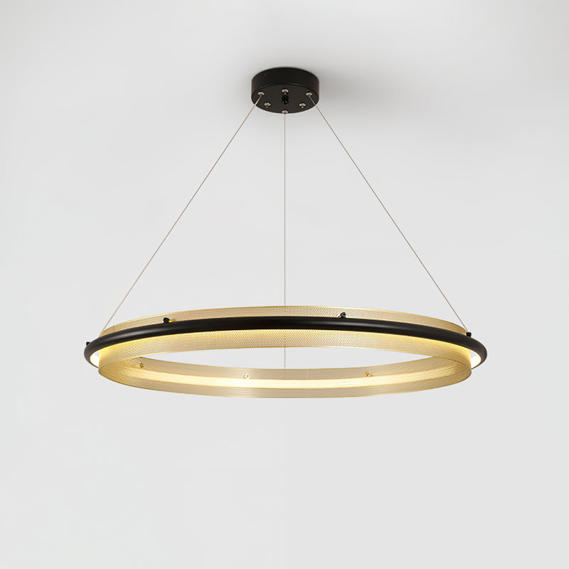 Erveliel Chandelier Rond Métal Minimaliste Moderne - Neutralighting