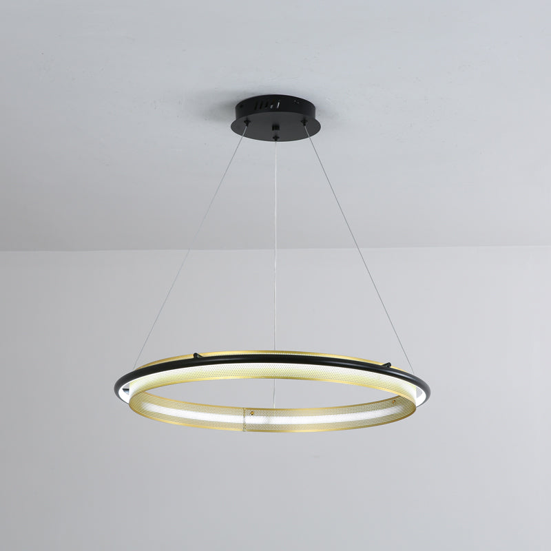 Erveliel Chandelier Rond Métal Minimaliste Moderne - Neutralighting