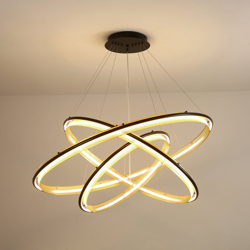 Erveliel Chandelier Rond Métal Minimaliste Moderne - Neutralighting