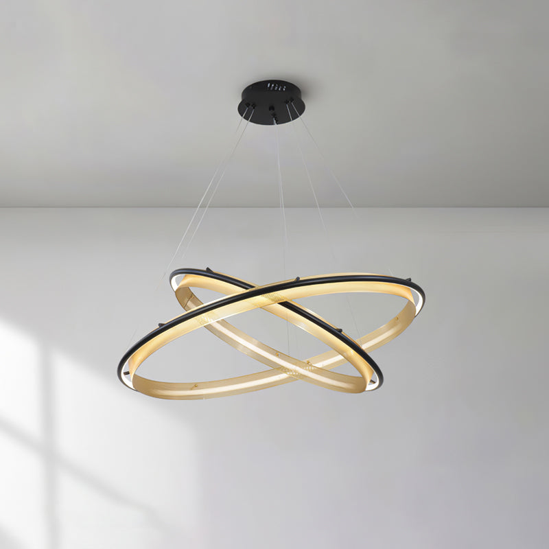 Erveliel Chandelier Rond Métal Minimaliste Moderne - Neutralighting