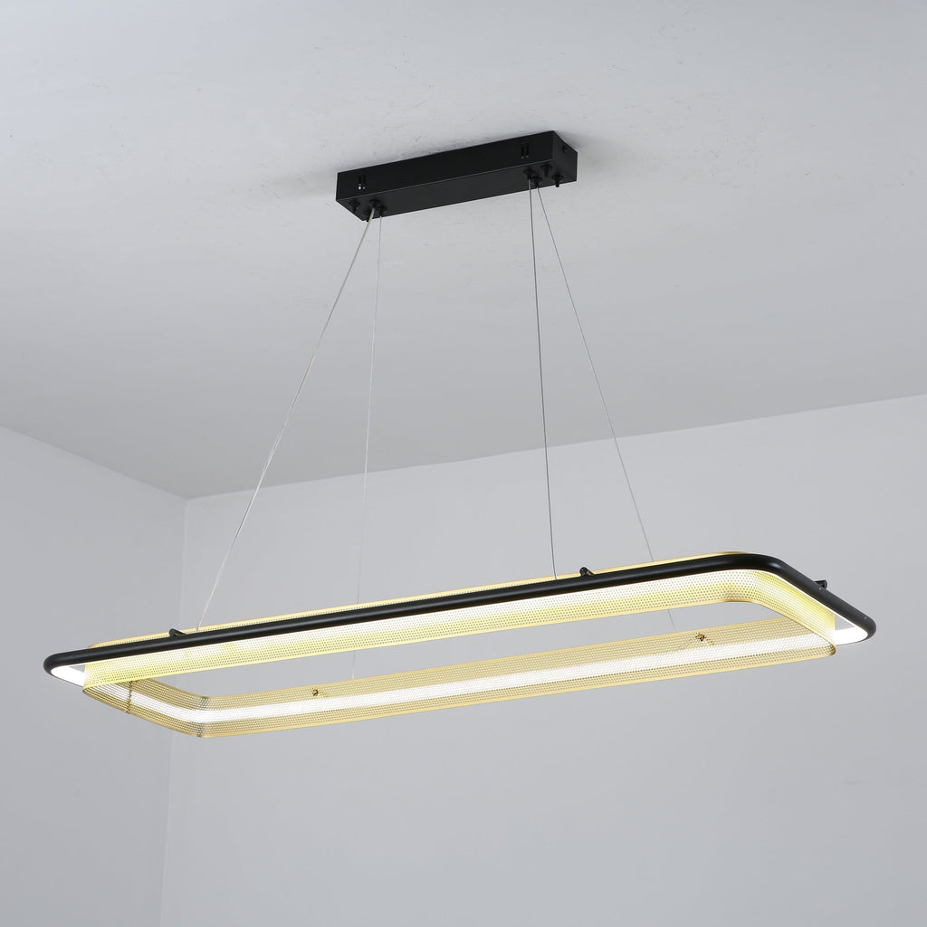 Erveliel Chandelier Rond Métal Minimaliste Moderne - Neutralighting