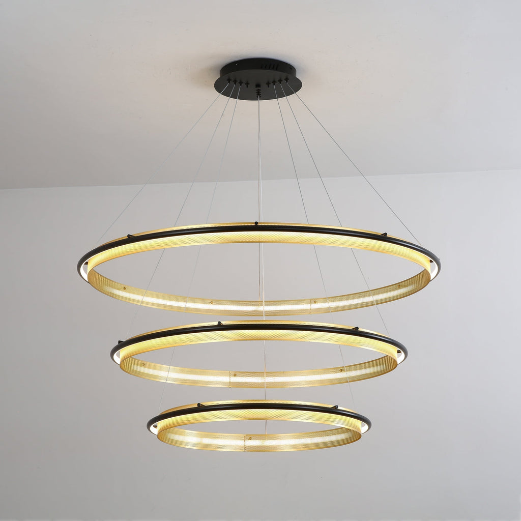 Erveliel Chandelier Rond Métal Minimaliste Moderne - Neutralighting