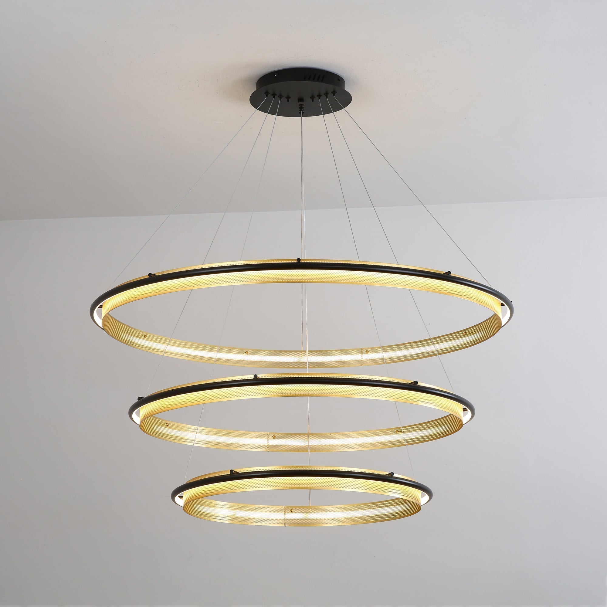Erveliel Chandelier Rond Métal Minimaliste Moderne - Neutralighting