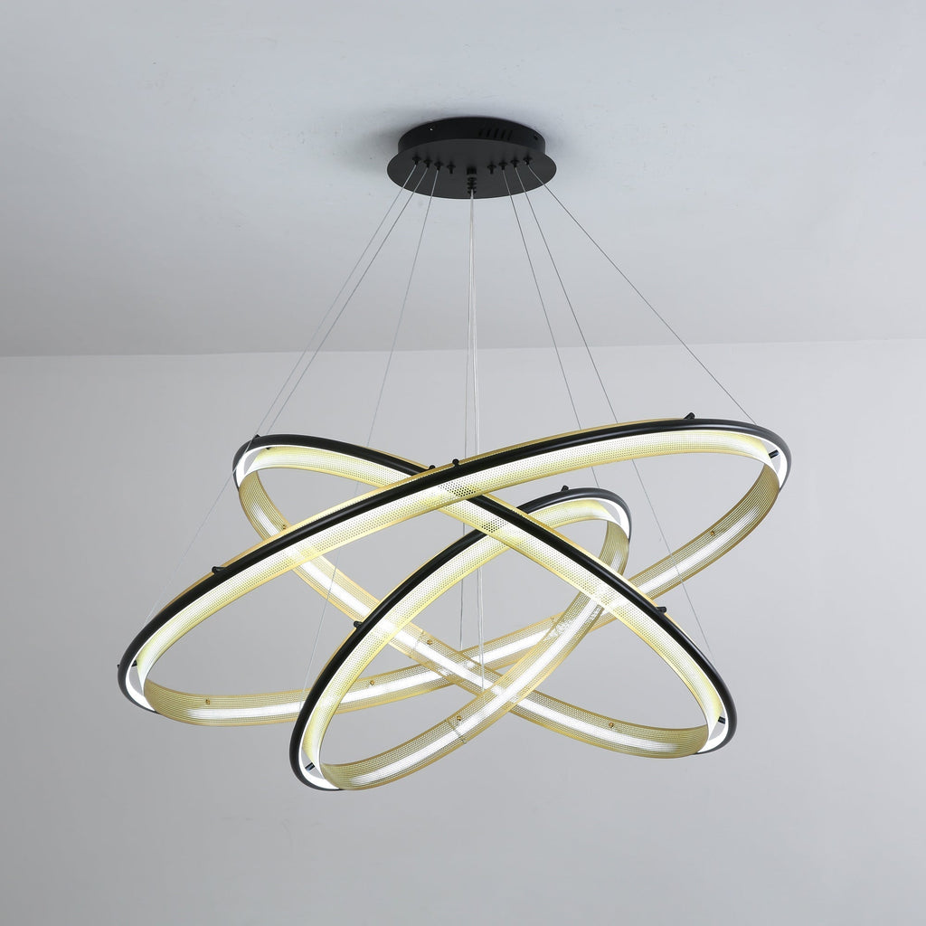 Erveliel Chandelier Rond Métal Minimaliste Moderne - Neutralighting