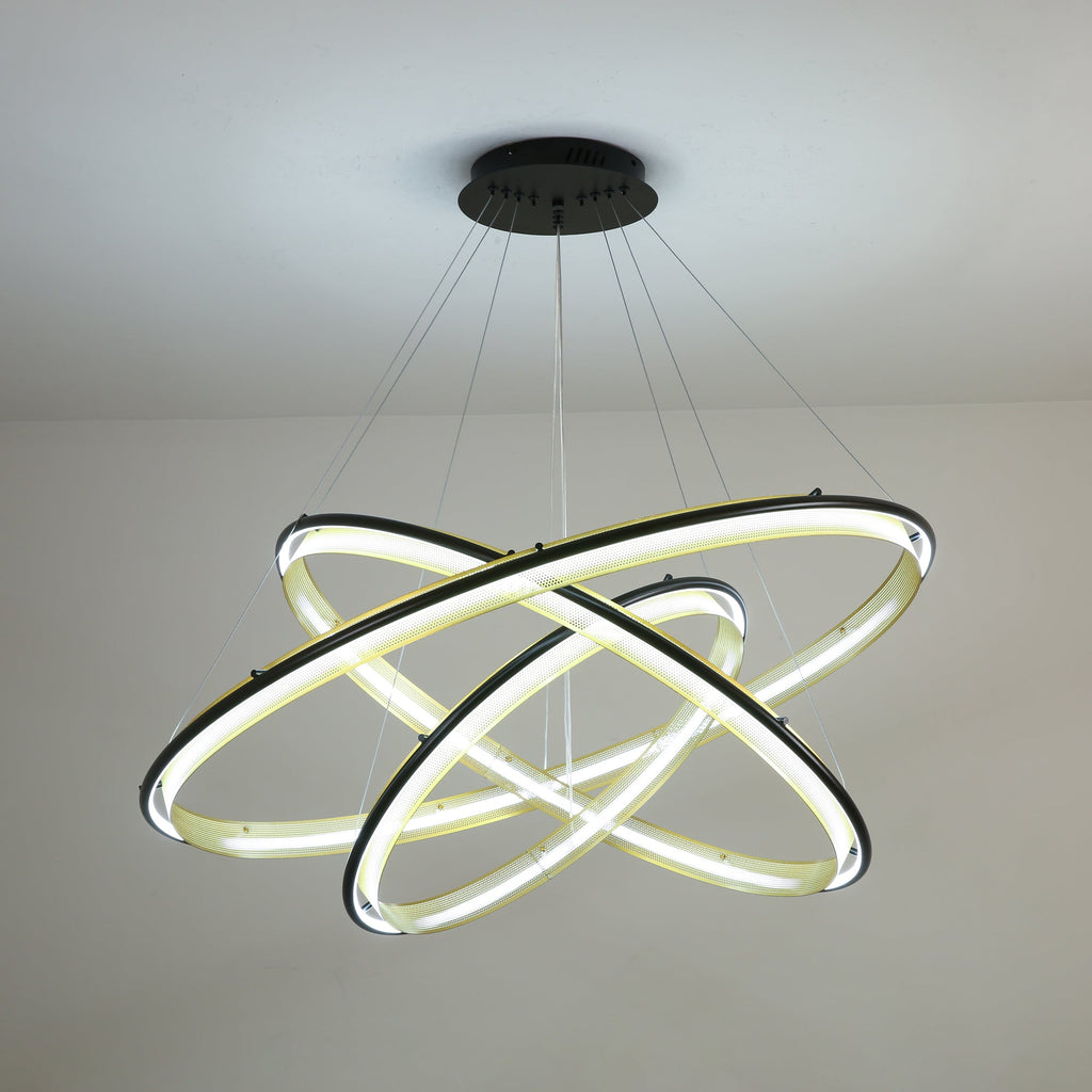 Erveliel Chandelier Rond Métal Minimaliste Moderne - Neutralighting