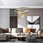 Erveliel Chandelier Rond Métal Minimaliste Moderne - Neutralighting