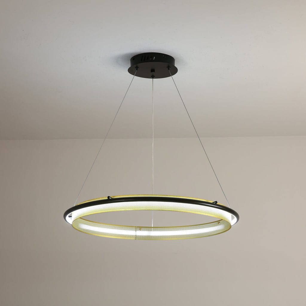 Erveliel Chandelier Rond Métal Minimaliste Moderne - Neutralighting