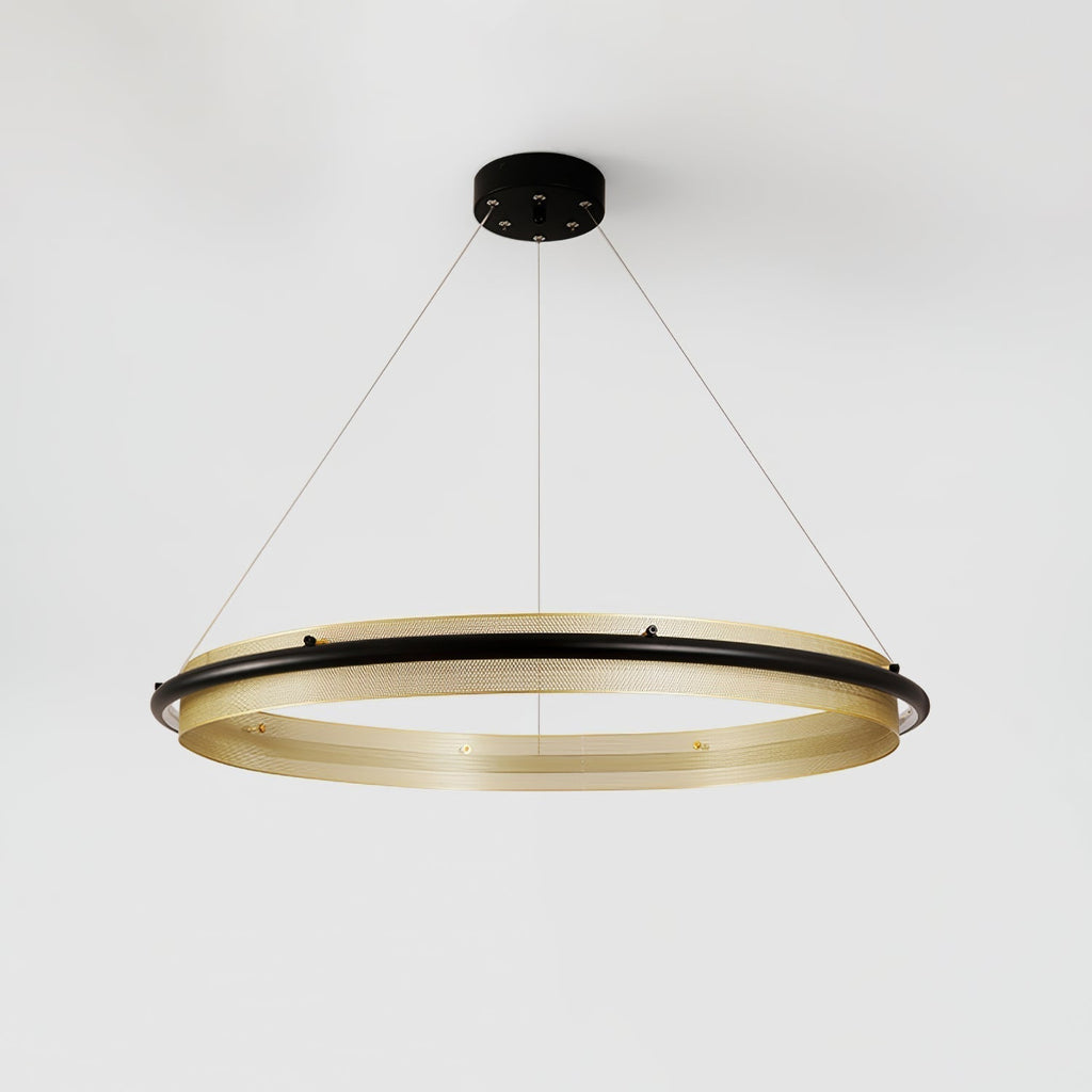Erveliel Chandelier Rond Métal Minimaliste Moderne - Neutralighting