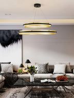 Erveliel Chandelier Rond Métal Minimaliste Moderne - Neutralighting