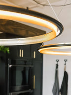 Erveliel Chandelier Rond Métal Minimaliste Moderne - Neutralighting