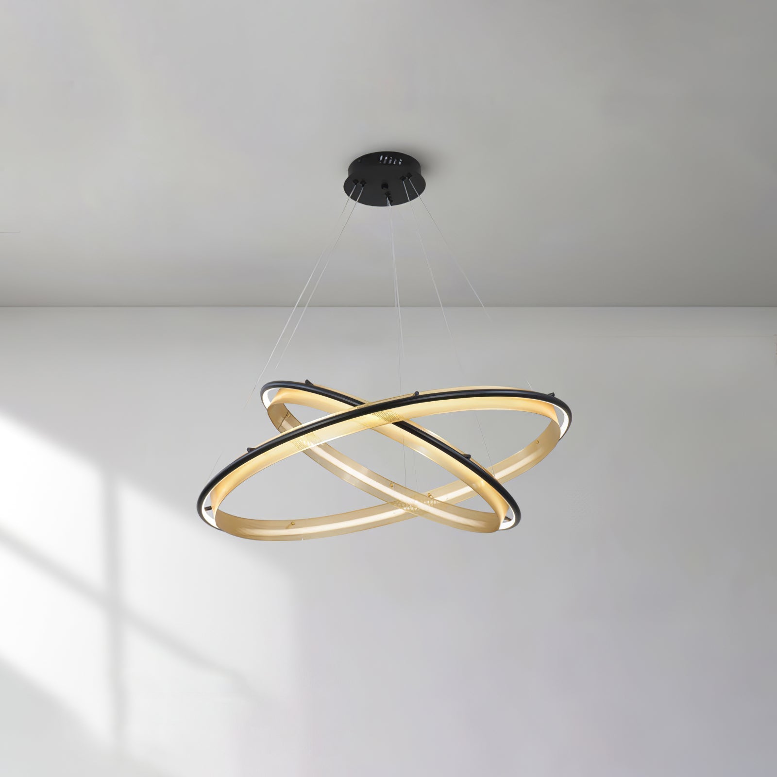 Erveliel Chandelier Rond Métal Minimaliste Moderne - Neutralighting