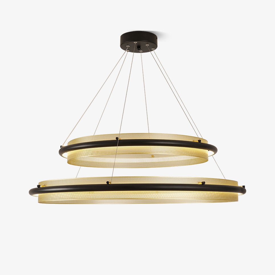 Erveliel Chandelier Rond Métal Minimaliste Moderne - Neutralighting