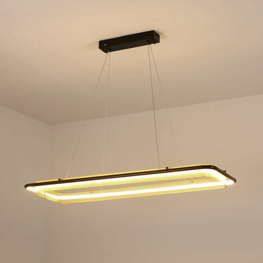 Erveliel Chandelier Rond Métal Minimaliste Moderne - Neutralighting