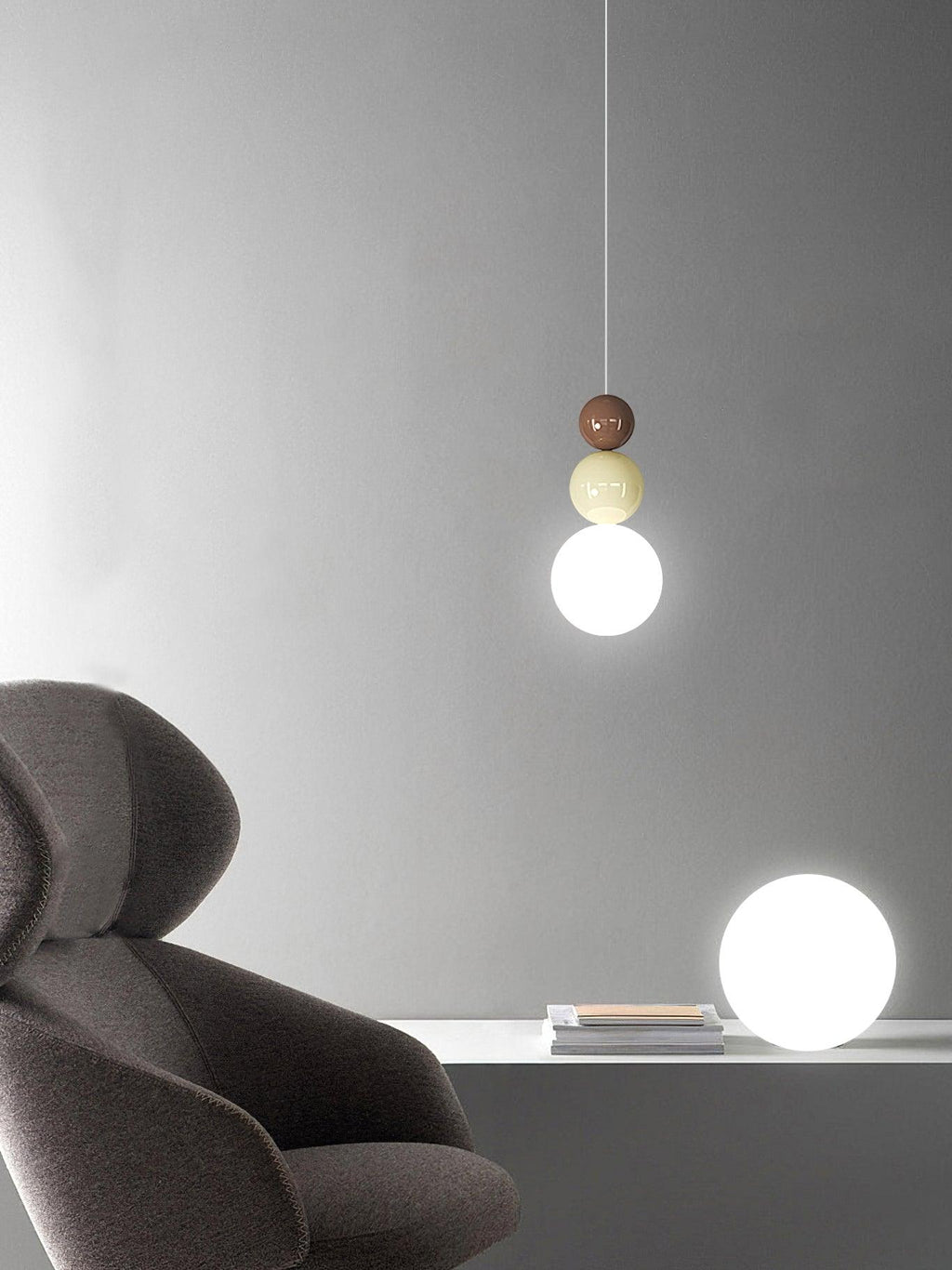 Orbis Suspension Acrylique Trois Boules - Neutralighting