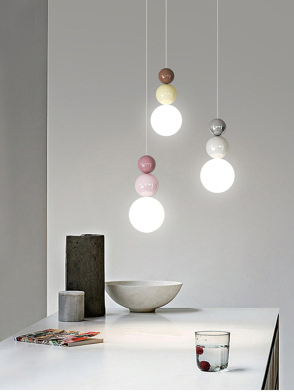 Orbis Suspension Acrylique Trois Boules - Neutralighting