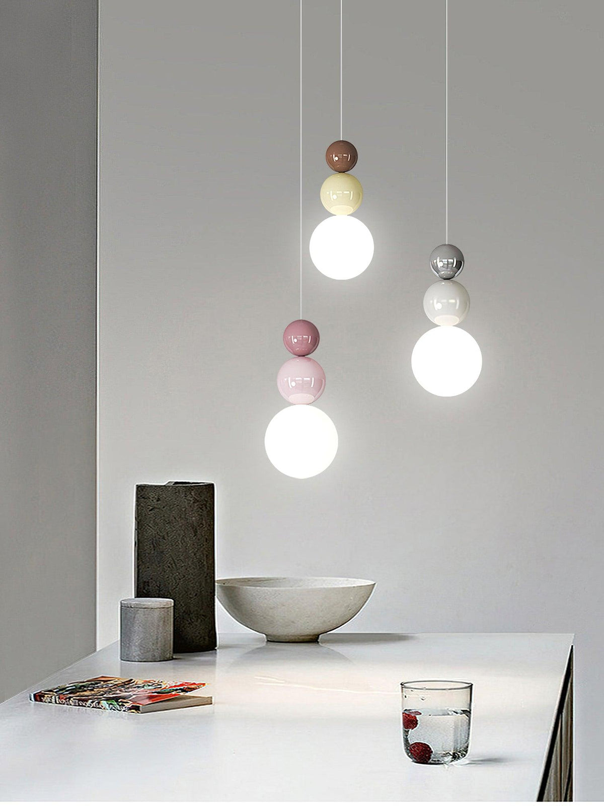 Orbis Suspension Acrylique Trois Boules - Neutralighting